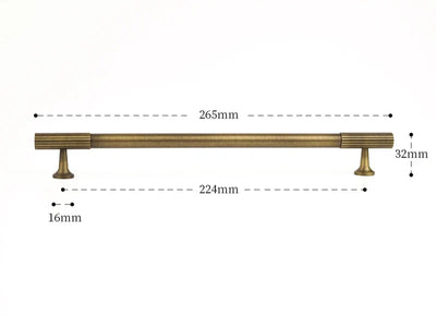 Poignée de Meuble en Laiton, Effet Bronze Antique