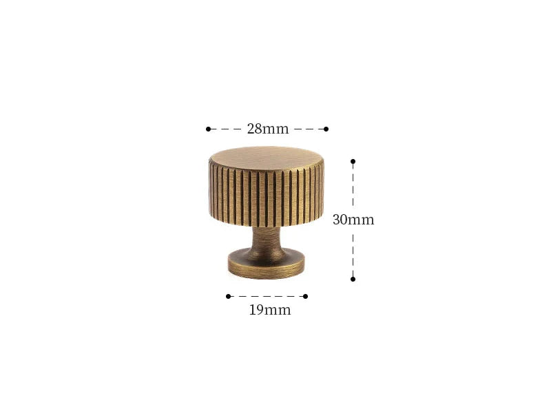 Poignée de Meuble en Laiton, Effet Bronze Antique