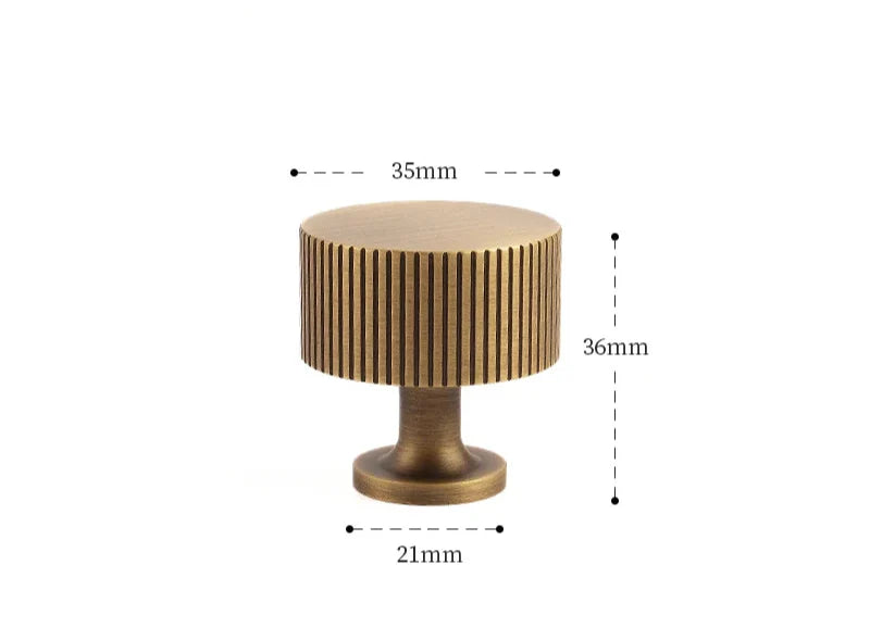 Poignée de Meuble en Laiton, Effet Bronze Antique