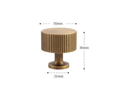 Poignée de Meuble en Laiton, Effet Bronze Antique