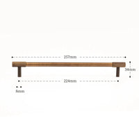 Poignée de Meuble Laiton Style Antique Moleté, Barre ou Bouton, vue 4
