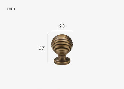 Univers des Poignées Poignée de Meuble Effet Bronze Antique
