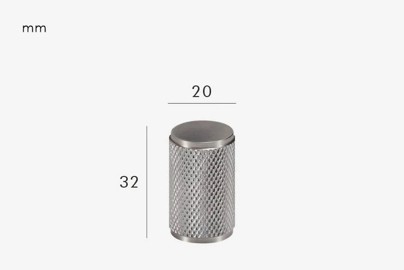 Poignée de Meuble Moletée en Laiton Argenté, Entraxe 96 à 416 mm, vue 6