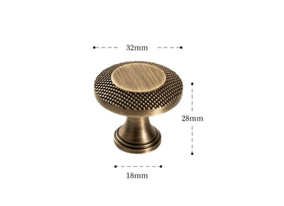 Poignée de Meuble en Laiton Effet Bronze pour Armoires et Tiroirs