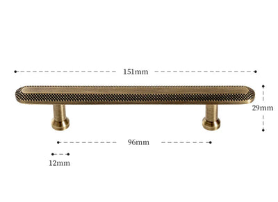 Poignée de Meuble en Laiton Effet Bronze pour Armoires et Tiroirs