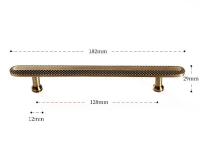 Poignée de Meuble en Laiton Effet Bronze pour Armoires et Tiroirs