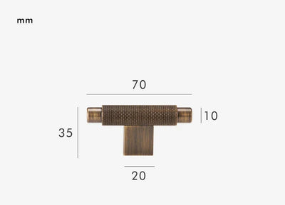 Poignée de Meuble en Laiton Massif Luxueux au Design Élégant