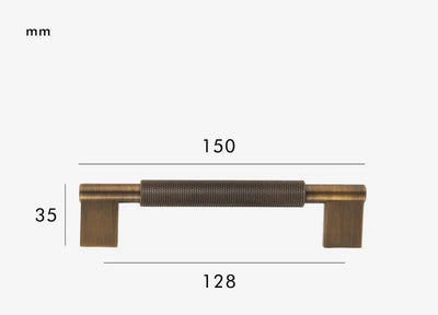 Poignée de Meuble en Laiton Massif Luxueux au Design Élégant