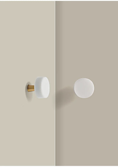 Univers des Poignées Poignée de Meuble Effet Marbre Blanc