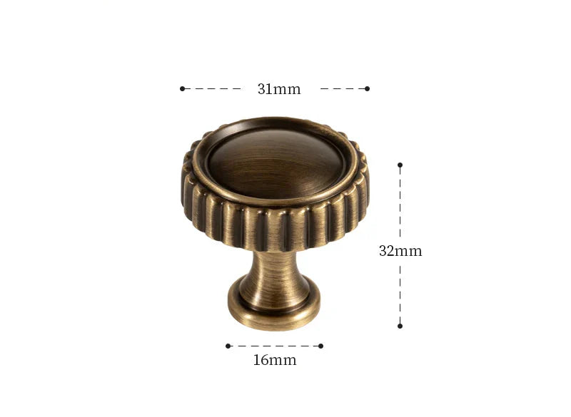 Univers des Poignées Poignée de Meuble en Laiton Effet Bronze