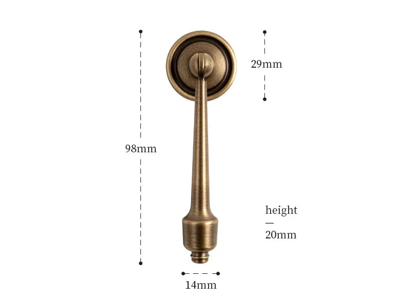 Univers des Poignées Poignée de Meuble en Laiton Effet Bronze
