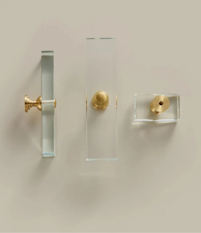 Poignée de Meuble Transparente Design Moderne pour Tiroirs et Placards