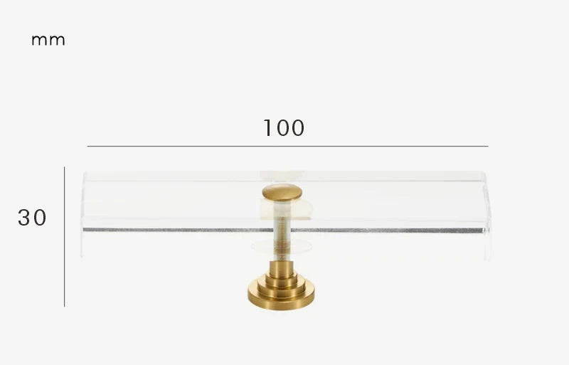 Poignée de Meuble Transparente Design Moderne pour Tiroirs et Placards, vue 4