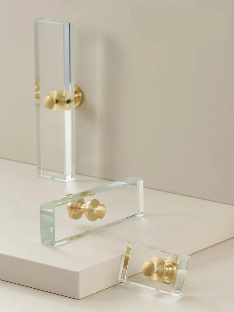 Poignée de Meuble Transparente Design Moderne pour Tiroirs et Placards