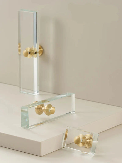 Poignée de Meuble Transparente Design Moderne pour Tiroirs et Placards