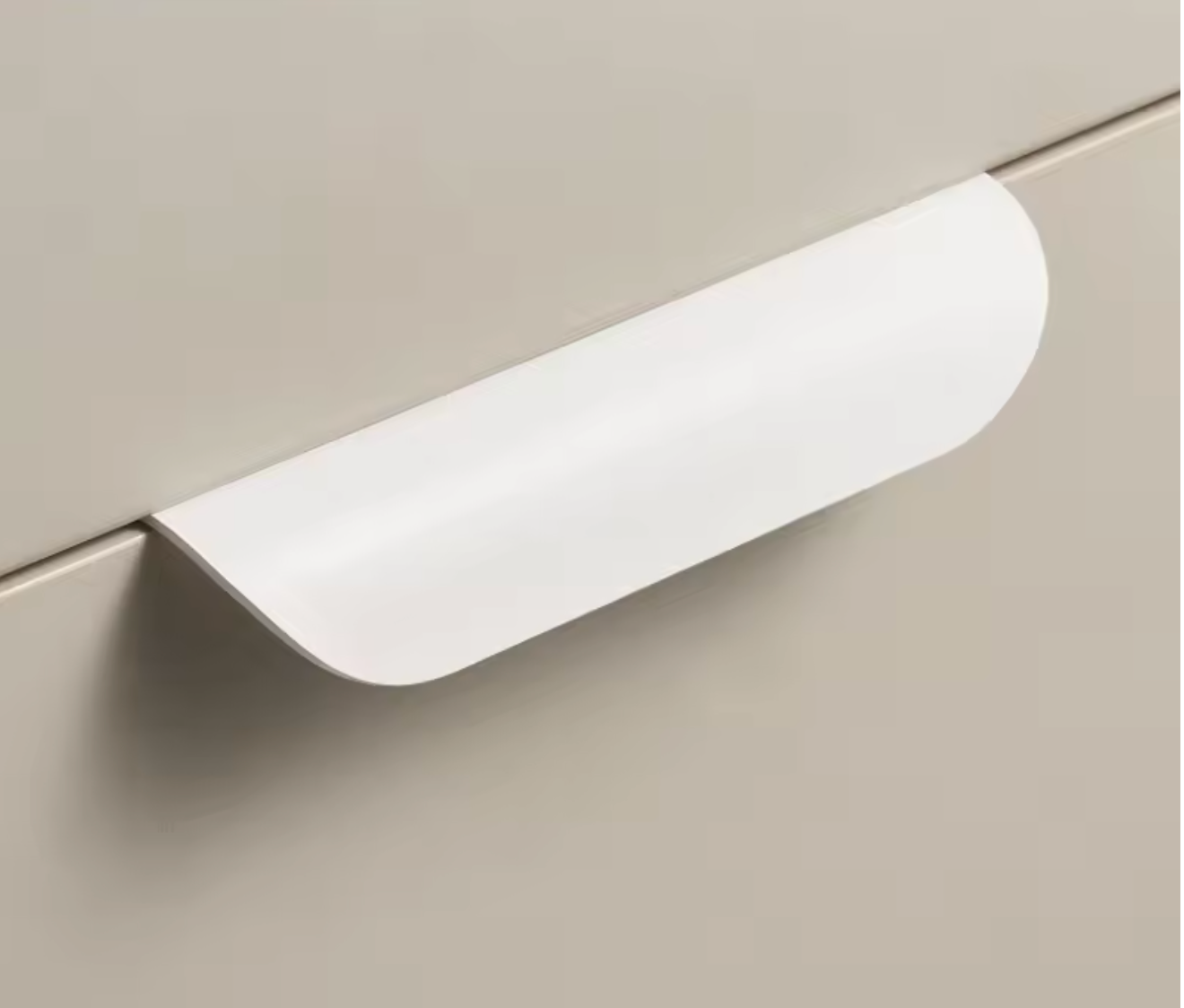 Poignée de Meuble en Laiton Blanc Pour Cuisine et Bain