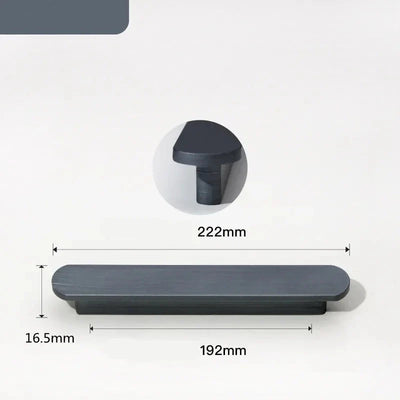 Univers des Poignées Poignée de Meuble Ultra-fine Aluminium Gris Anthracite