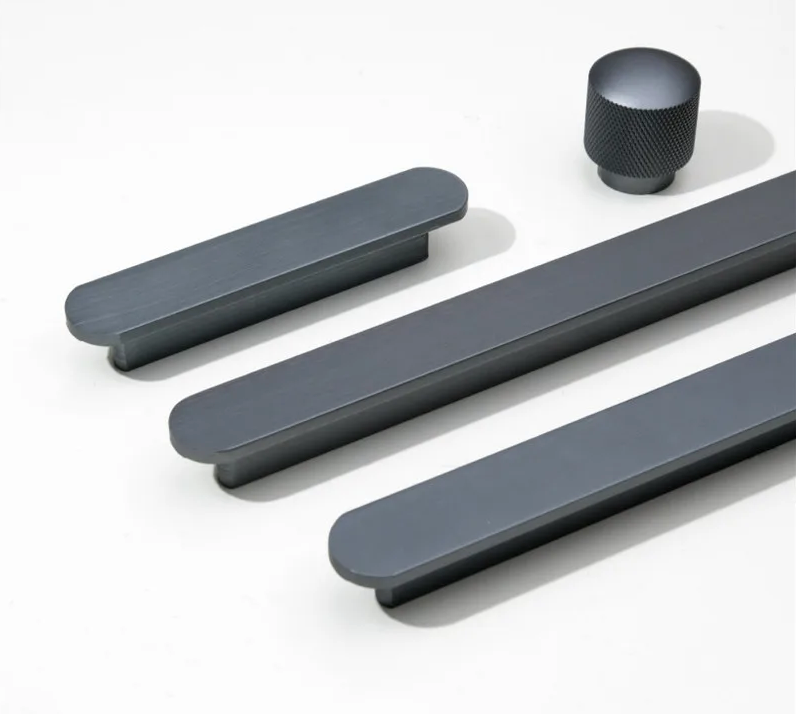 Univers des Poignées Poignée de Meuble Ultra-fine Aluminium Gris Anthracite