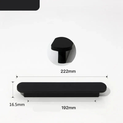 Univers des Poignées Poignée de Meuble Ultra-Fine en Aluminium Noir