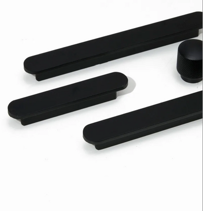 Univers des Poignées Poignée de Meuble Ultra-Fine en Aluminium Noir