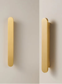 Poignée de Meuble Ultra Plate en Laiton Or Brossé, Entraxe 64 à 192 mm, vue 2