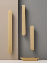 Poignée de Meuble Ultra Plate en Laiton Or Brossé, Entraxe 64 à 192 mm