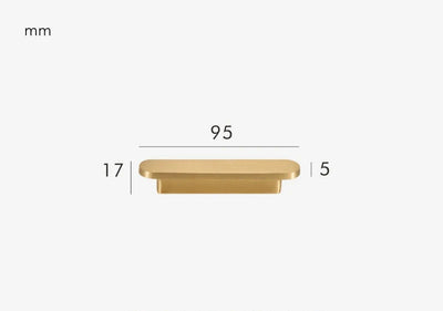 Poignée Ultra Plate, Fini Or Brossé, vue 4