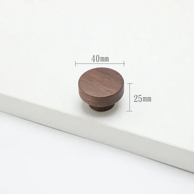 Poignée de Meuble Ultra Plate en Bois Couleur Noyer