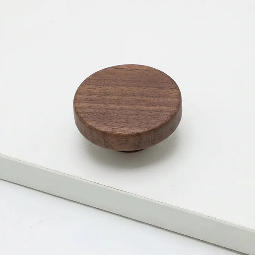 Poignée de Meuble Ultra Plate en Bois Couleur Noyer