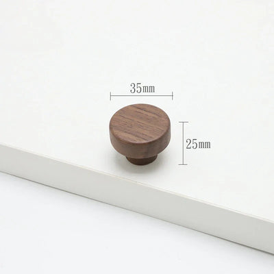 Poignée de Meuble Ultra Plate en Bois Couleur Noyer