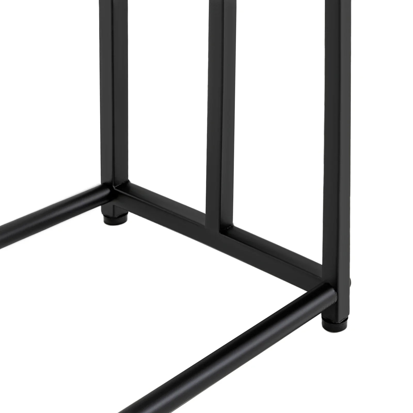 Porte-Serviettes Mural à Étages en Aluminium Noir pour Salle de Bain