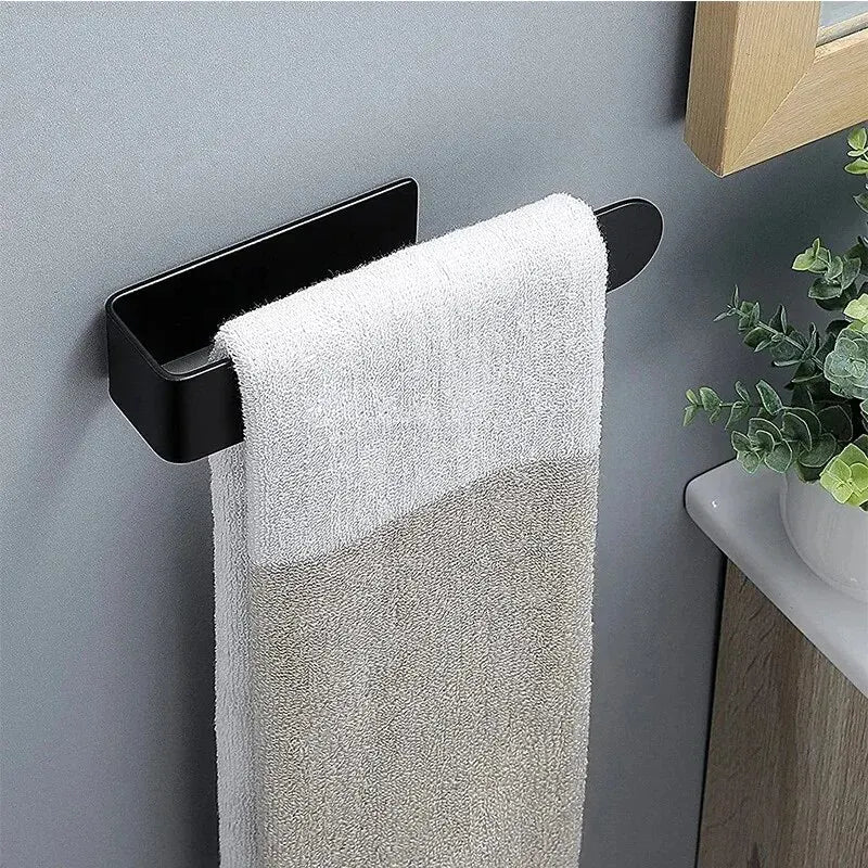 Univers des Poignées Porte-Serviette Design en Aluminium Noir