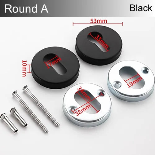 Rosace de Porte en Inox pour Cylindre, Ronde ou Ovale, 11 Modèles, vue 12
