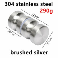 Poignée de Tirage Double Face pour Verre, Aluminium ou Inox 304, 62 mm, vue 15