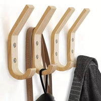 Patère Murale en Bois de Chêne à Crochet Courbé, Lot de 1, 3 ou 5, 155 mm, vue 3