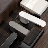 Poignée de Porte Magnétique Silencieuse en Aluminium, Ronde ou Carrée, vue 5