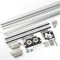 Kit Porte Coulissante Invisible Rail Aluminium de 1 m, Charge 80 kg, vue 7