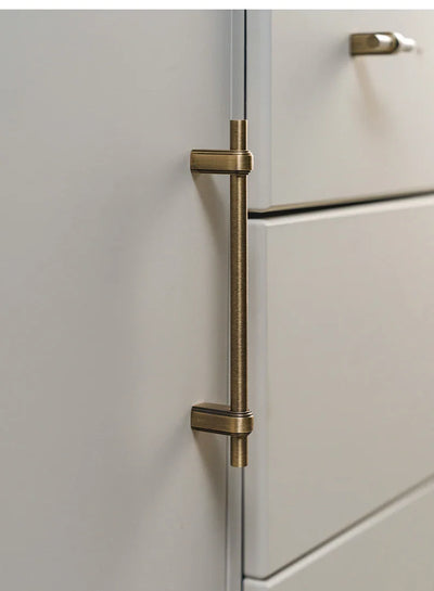 Poignée de Meuble en Laiton Vintage, Design Sobre