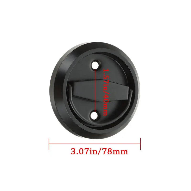 Poignée Cuvette Ronde Encastrée en Inox pour Porte Coulissante, 7 Couleurs, vue 6
