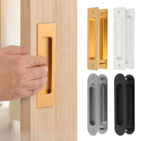 Poignée Cuvette Ovale ou Rectangulaire pour Porte Coulissante, Aluminium 160 mm, vue 2
