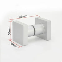 Poignée de Porte de Douche Carrée en Aluminium, Simple ou Double, 5 Couleurs, vue 12