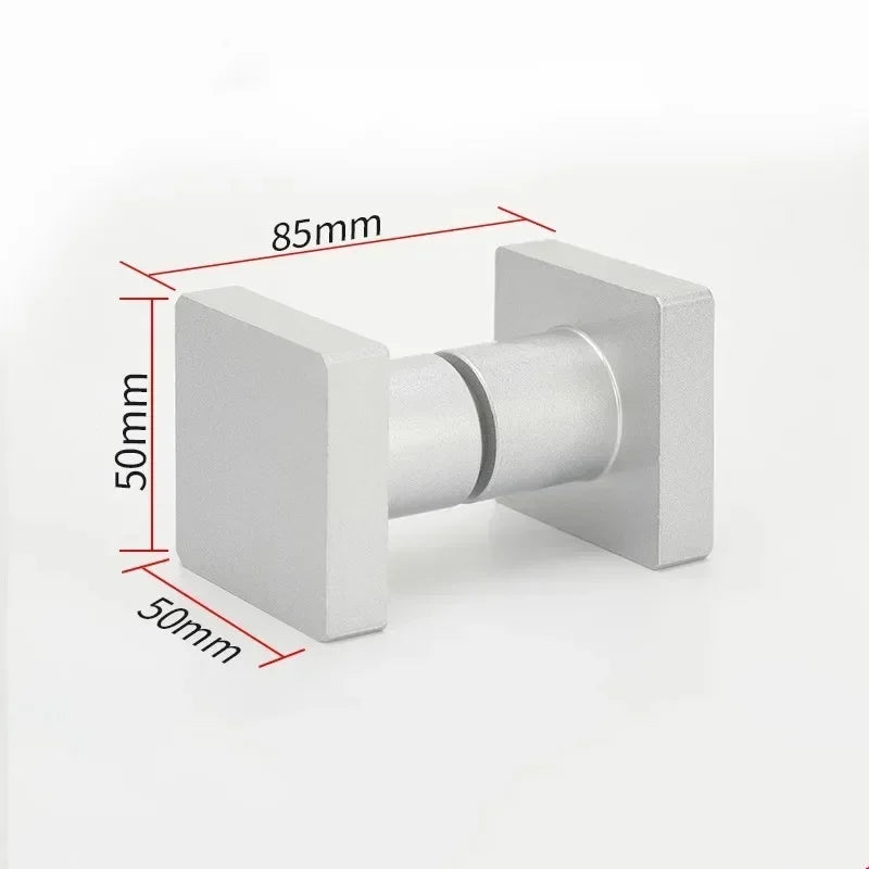 Poignée de Porte de Douche Carrée en Aluminium, Simple ou Double, 5 Couleurs, vue 12