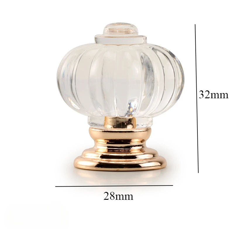 Bouton de Meuble en Cristal Côtelé Forme Citrouille, 28 ou 35 mm, vue 11
