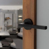 Poignée de Porte Coulissante Inox sur Rosace, Lot de 2, 6 Finitions