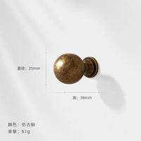Poignée de Commode Vintage Bronze Antique, Zamak, Entraxe 96 à 192 mm, vue 7