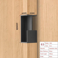Poignée Cuvette Rectangulaire pour Porte Coulissante, Aluminium, 3 Longueurs, vue 16