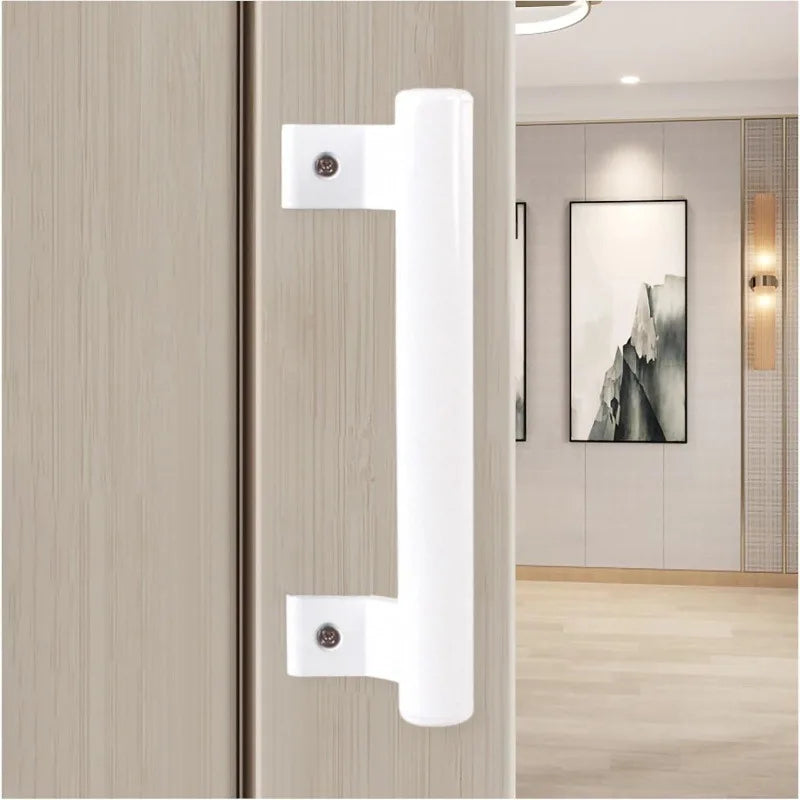 Poignée de Tirage 200 mm pour Porte Coulissante Vitrée, Aluminium Noir ou Blanc, vue 6