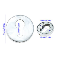 Rosace de Porte pour Cylindre Européen en Zamak, Ronde 53 mm, 8 Finitions, vue 11