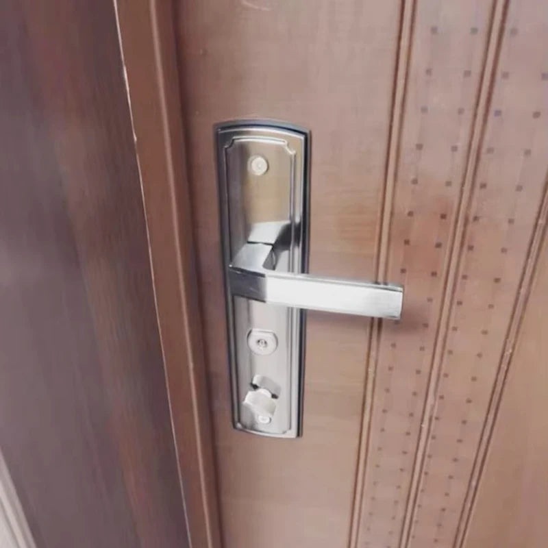 Poignée de Porte d'Entrée sur Plaque en Acier, Ouverture Gauche ou Droite, vue 2