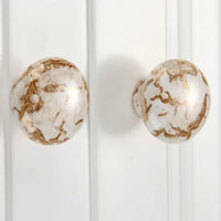 Bouton de Meuble Antique en Céramique Marbrée, 32 ou 37 mm, vue 2